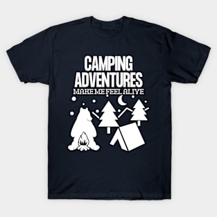 Camping Adventures Camper Gift T-Shirt